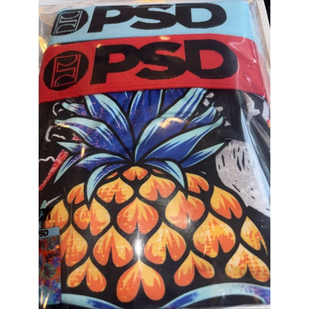 PSD Boxer Briefs Men's XL Multicolor 2- Pack Skull Tropical Floral